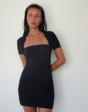 Women's Motel Rocks Drequa Mini Dress Black | DVF3010AY