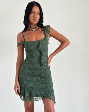 Women's Motel Rocks Jati Mini Dress Green | ROV3663AW