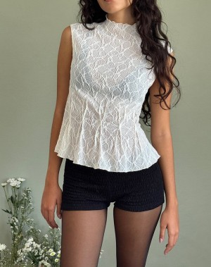 Women's Motel Rocks Kimbra Sleeveless Top Vest White | ZNR358JG