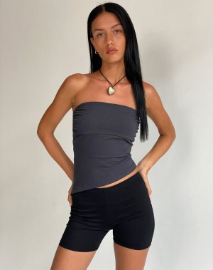 Women's Motel Rocks Minase Asymmetric Bandeau Blue Grey | TMP8459WJ