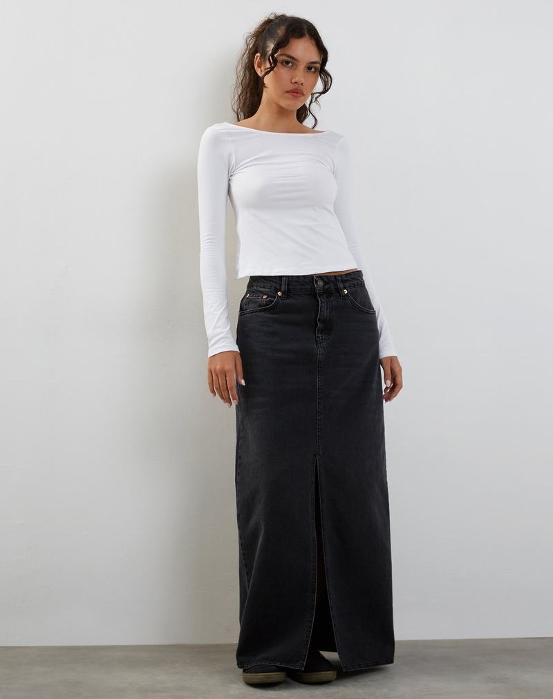 Women's Motel Rocks Ansita Long Sleeve T Shirts White | OYV1252MI