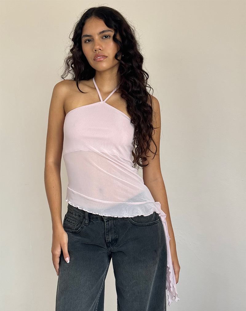 Women's Motel Rocks Arabella Halterneck Vest Pink | OLR4088PS
