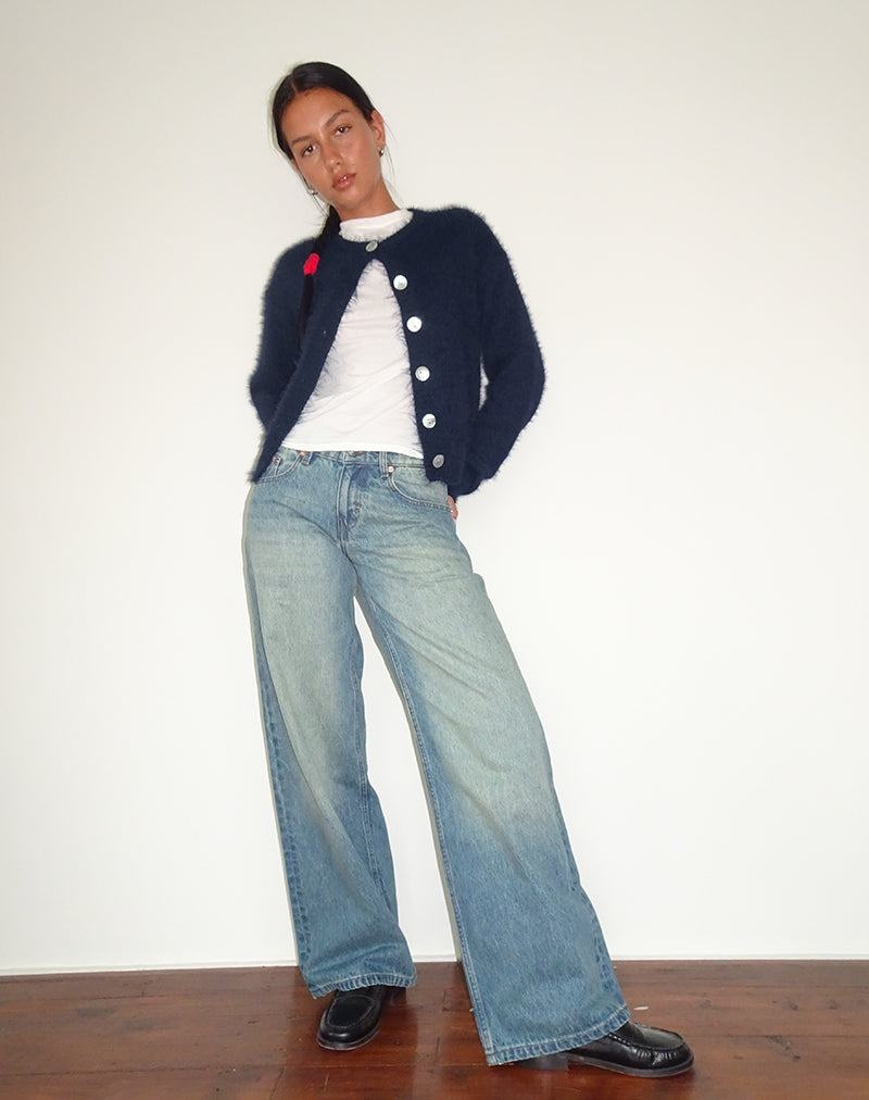 Women's Motel Rocks Audrina Cardigan Navy | KJL339XX