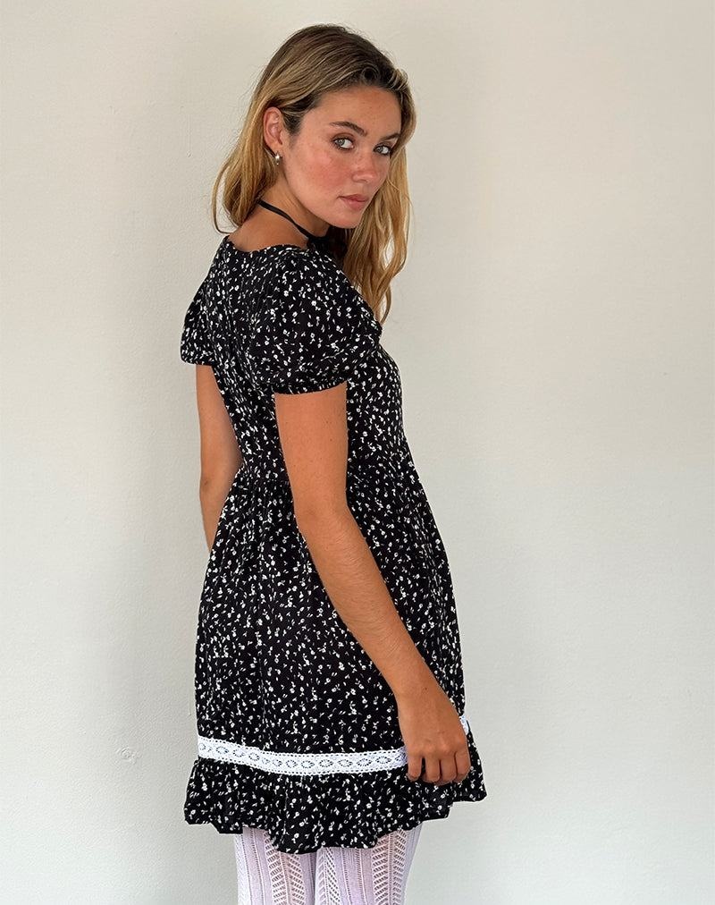Women's Motel Rocks Beling Mini Tea Mini Dress Black | MUQ3987XT