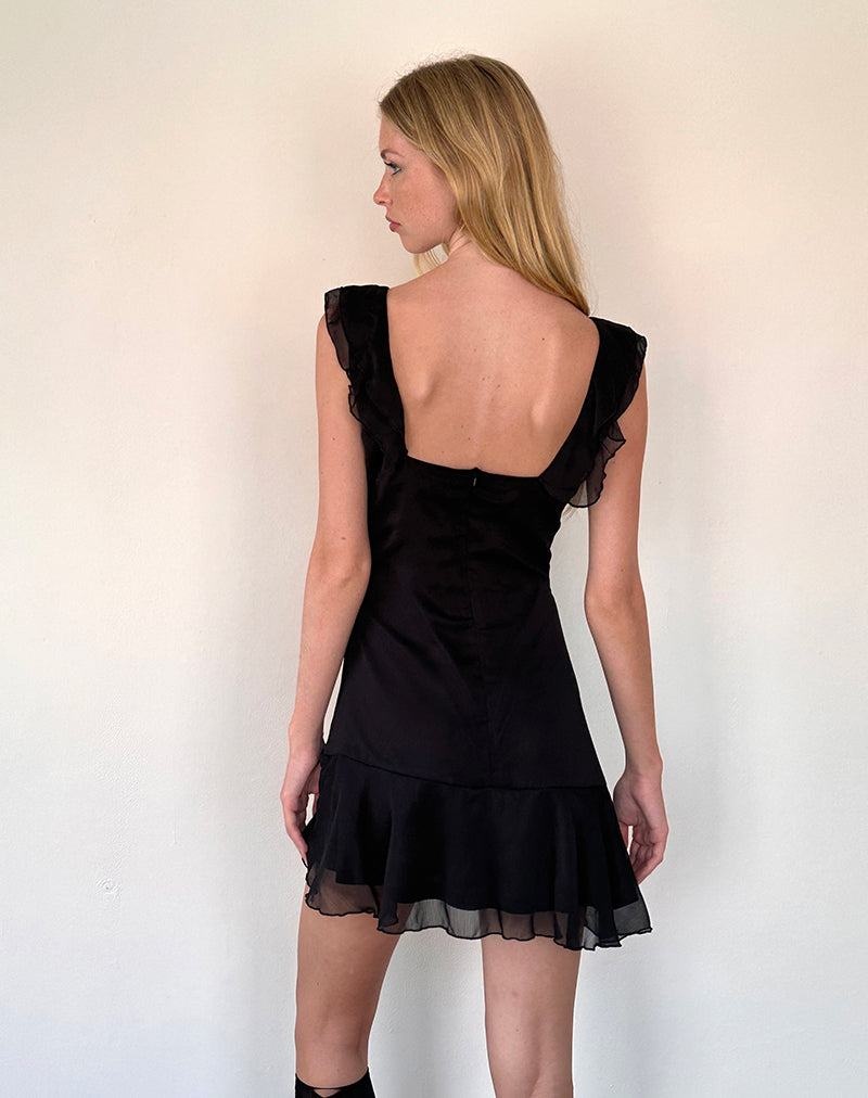 Women's Motel Rocks Binita Mini Dress Black | UVN646YB