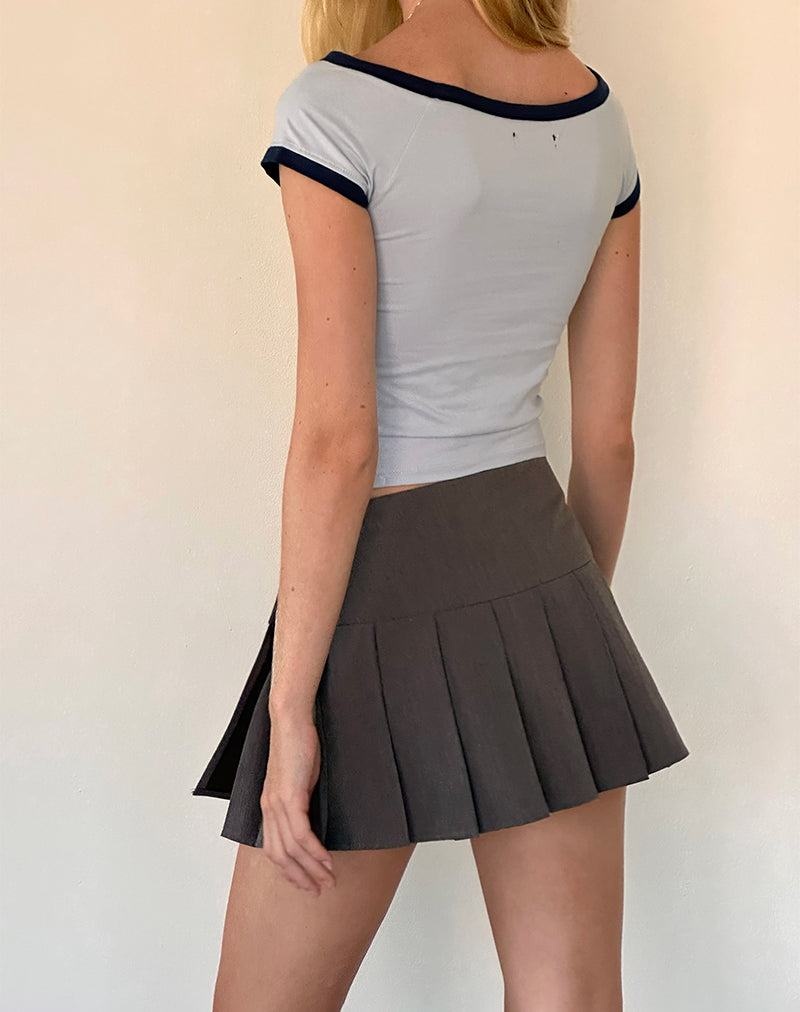 Women's Motel Rocks Bitha Cropped Tops Blue Navy | HOP3117IU