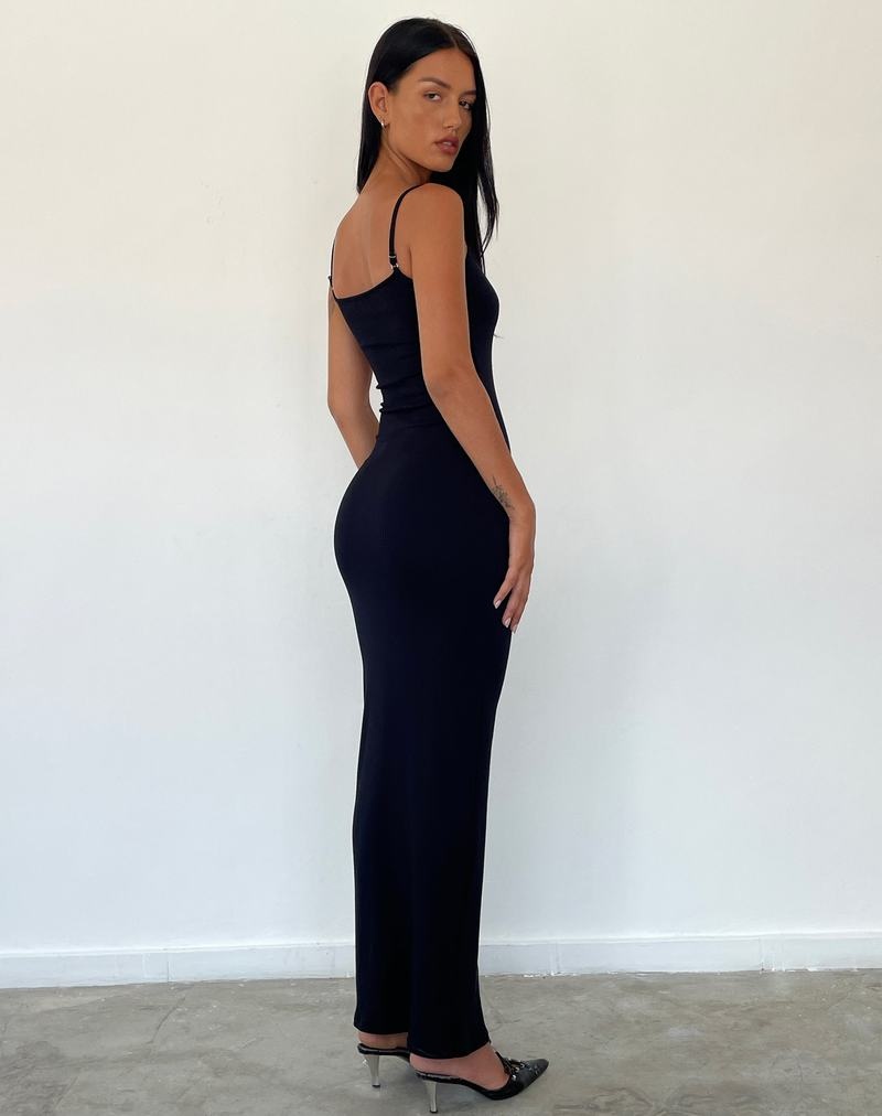 Women's Motel Rocks Cantha Strappy Maxi Dress Black | EQL422XF