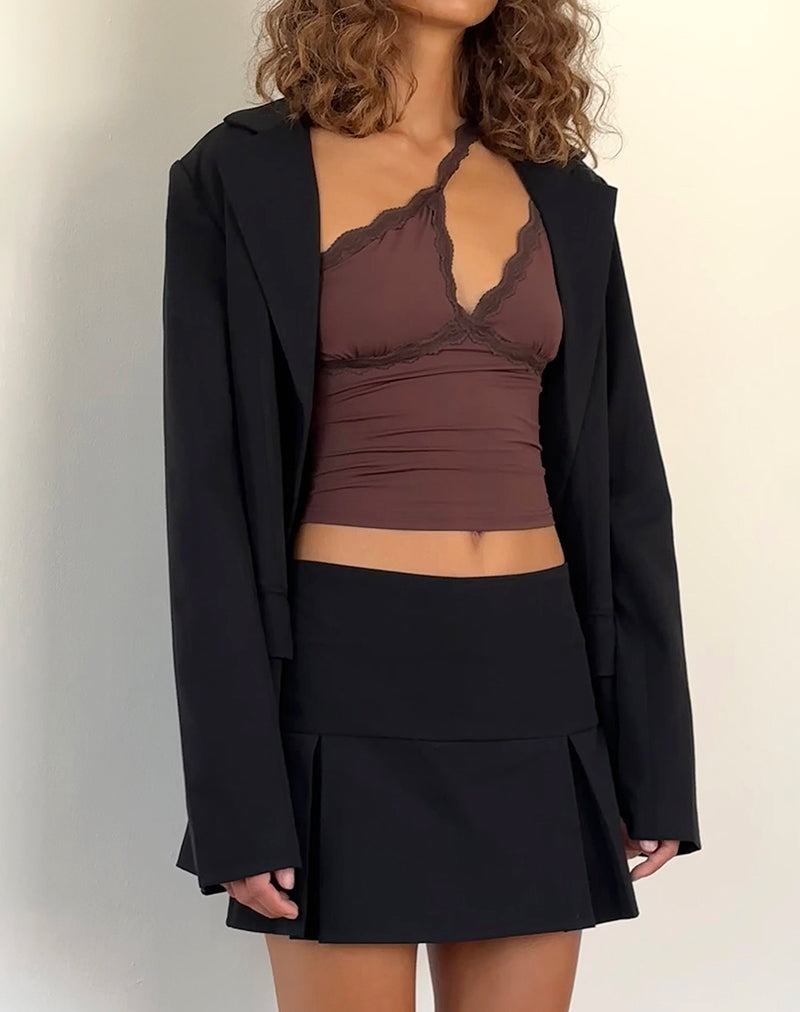 Women's Motel Rocks Carolina One Shoulder Vest Brown | IHJ298RP