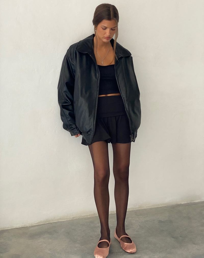 Women's Motel Rocks Cavita Leather Jackets Black | OCI3656UW