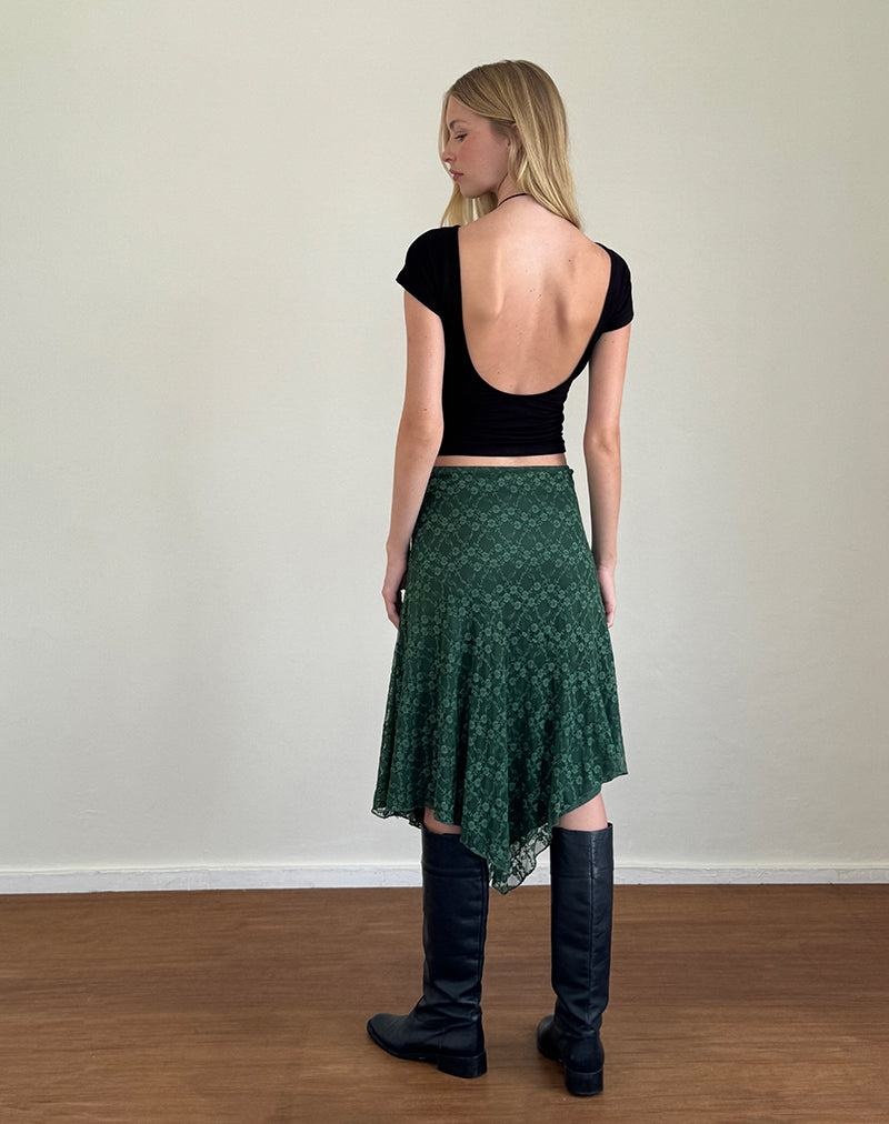 Women's Motel Rocks Cinta Midi Skirts Green | OCK9017DQ