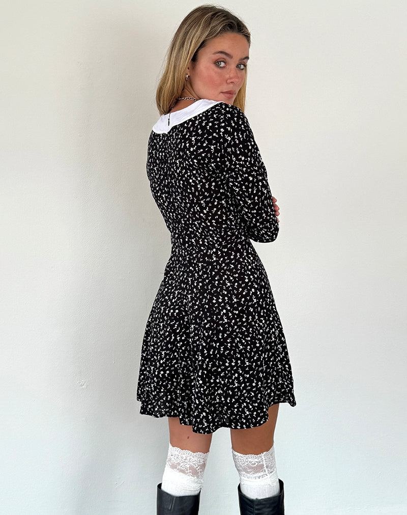 Women's Motel Rocks Darira Long Sleeve Mini Dress Black | NTM3051SI
