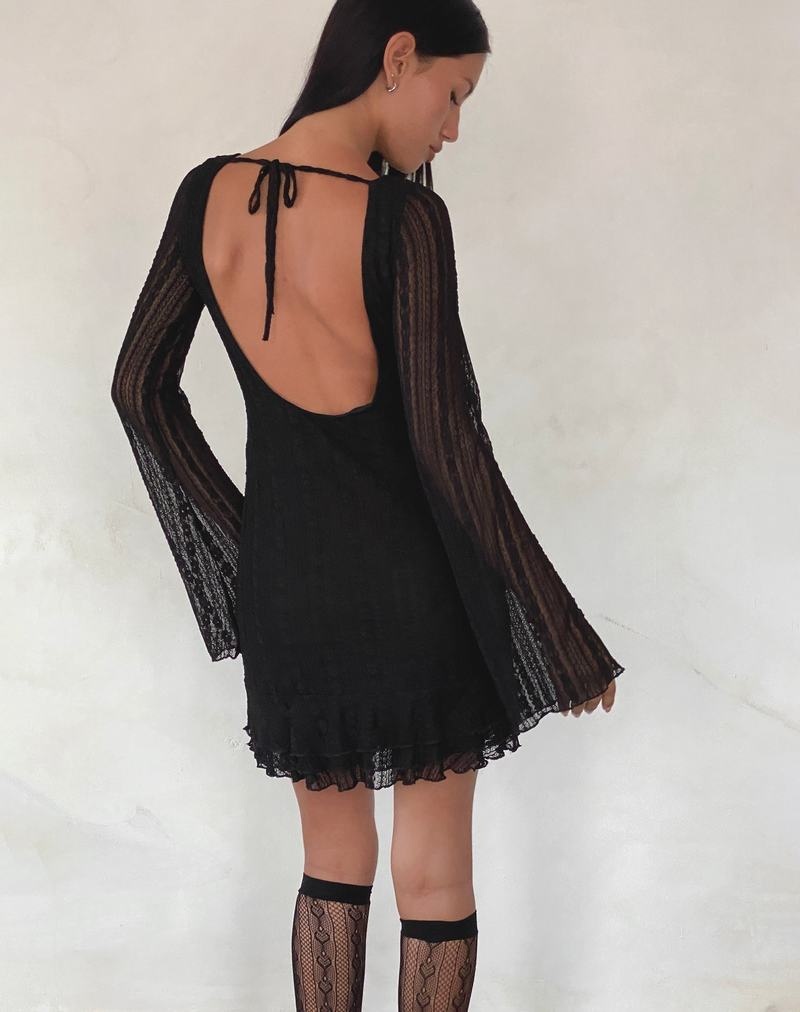 Women's Motel Rocks Janawa Backless Mini Dress Black | WWB5344RP