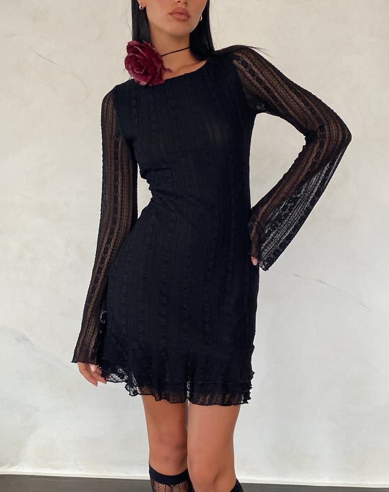 Women's Motel Rocks Janawa Backless Mini Dress Black | WWB5344RP