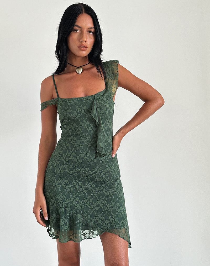 Women\'s Motel Rocks Jati Mini Dress Green | ROV3663AW
