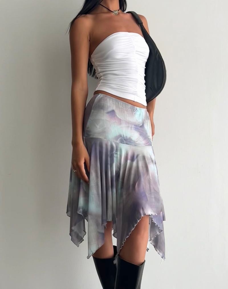 Women\'s Motel Rocks Jovali Low Waist Midi Skirts Blue | BAU4666OD