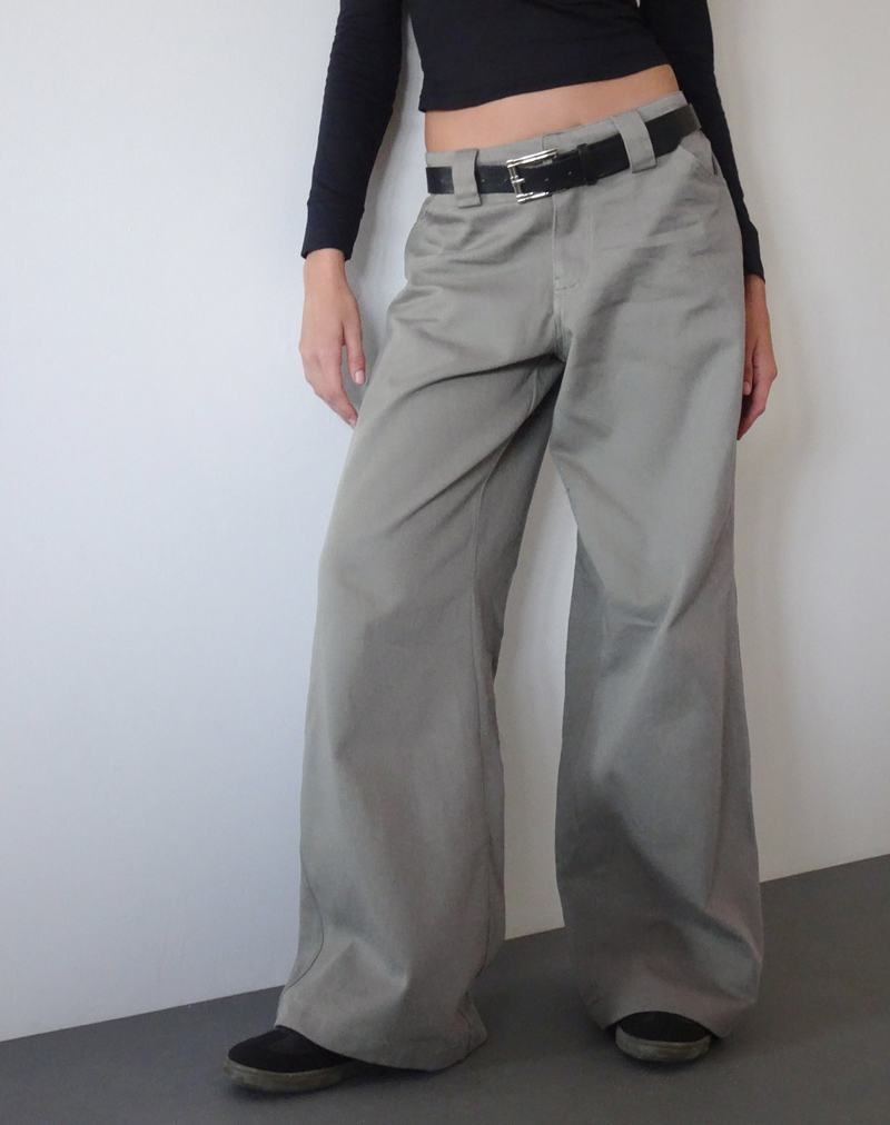 Women's Motel Rocks Kaomy Wide Leg Trousers Green | INV7277NS