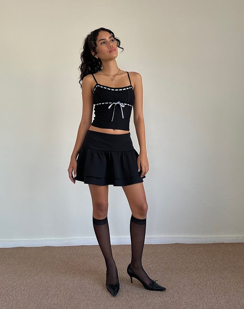Women's Motel Rocks Karda Cami Tank Top Black | MLK5752BQ