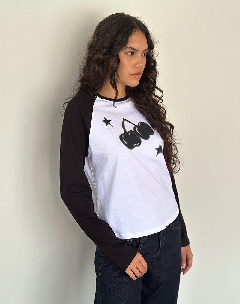 Women's Motel Rocks Kyiato T Shirts White Black Pink | SFO9383MB