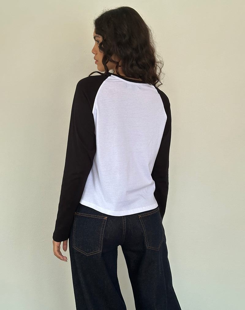Women's Motel Rocks Kyiato T Shirts White Black Pink | SFO9383MB