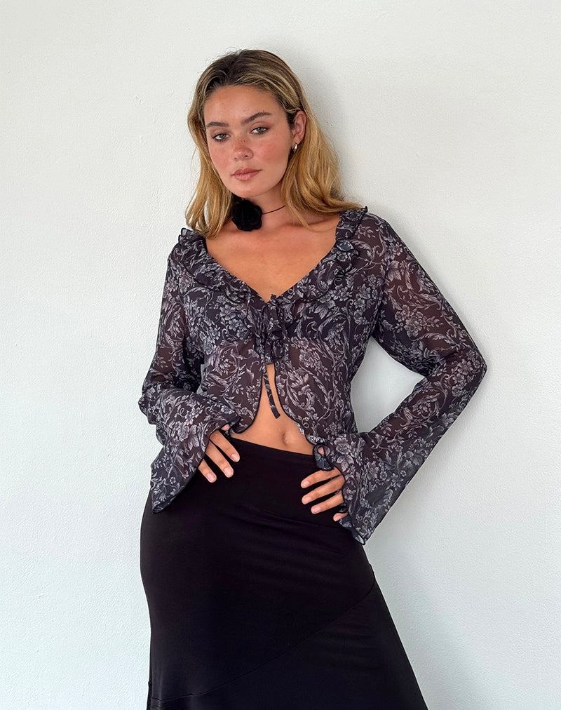 Women's Motel Rocks Lakota Cardigan Black | OBS7459ZW