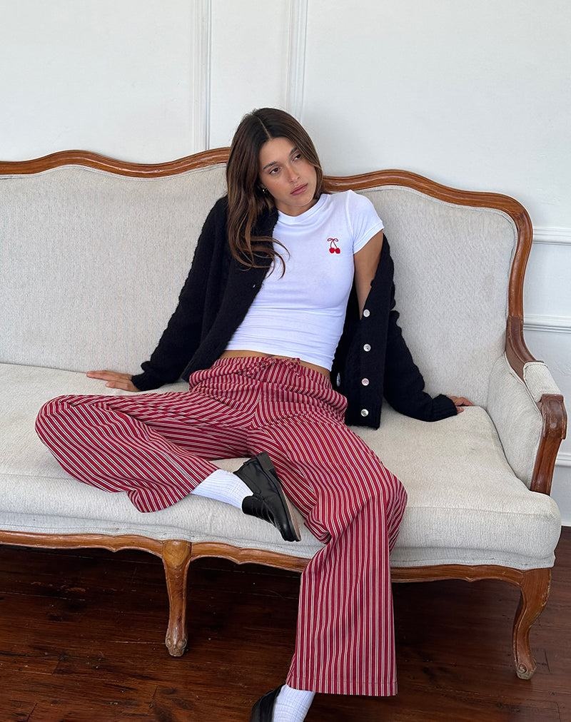 Women's Motel Rocks Lirura Casual Trousers Red | BCE9597ER