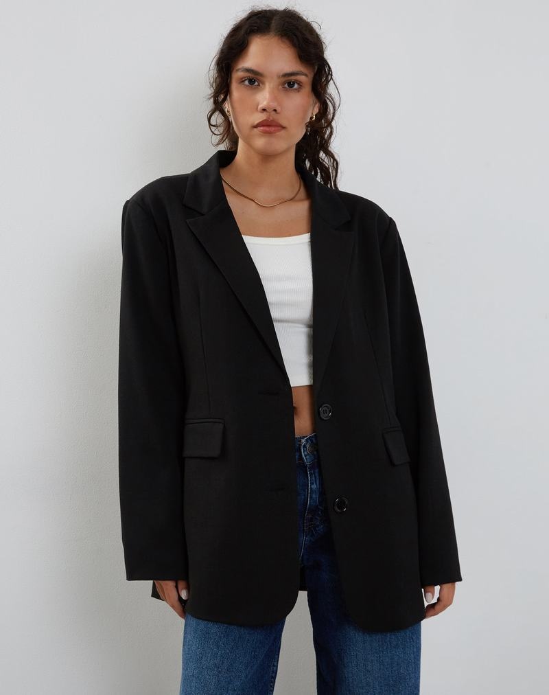 Women\'s Motel Rocks Maiwa Tailoring Blazers Black | TVU8581CG