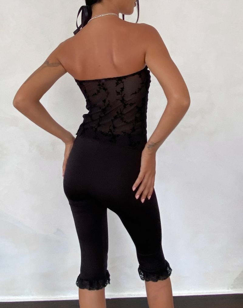Women's Motel Rocks Nicola Butterfly Cropped Tops Black | IVB4336JL