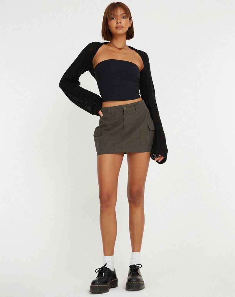 Women's Motel Rocks Nobila Shrug Jumpers Black | HRS5248WS