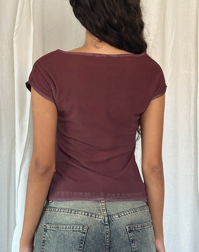 Women's Motel Rocks Nova T Shirts Brown | VPH7054OR