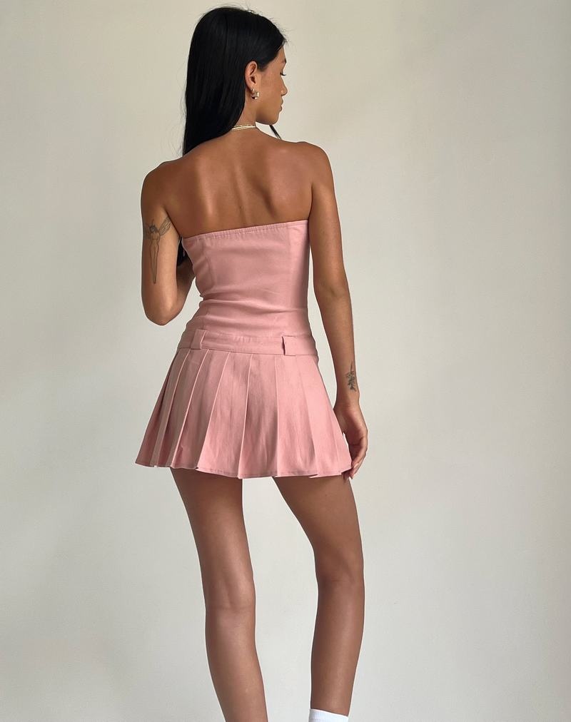 Women's Motel Rocks Payoda Bandeau Mini Dress Pink | CJU7079UN