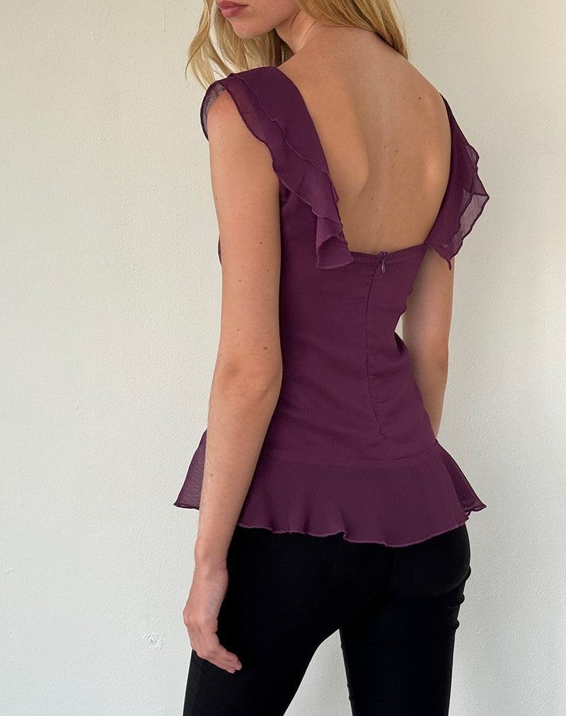 Women's Motel Rocks Piro Vest Purple | VHM2618SA