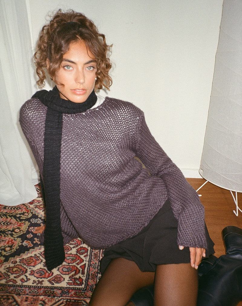 Women's Motel Rocks Ranvir Knitted Jumpers Grey | VNT9454RN