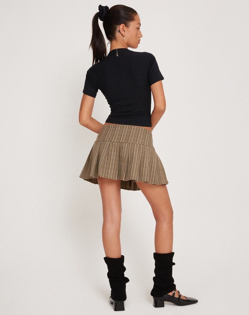 Women's Motel Rocks Requa Short Sleeve Cropped Tops Black | UYW2411ZI
