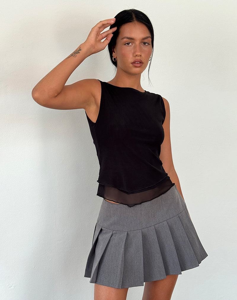 Women's Motel Rocks Rochie Asymmetric Top Vest Black | RQM7999LZ
