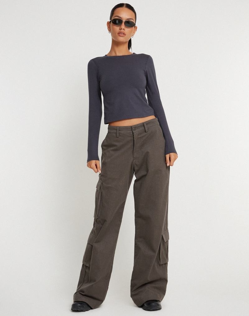 Women's Motel Rocks Shan Wide Leg Trousers Dark Grey | ENK6780EK