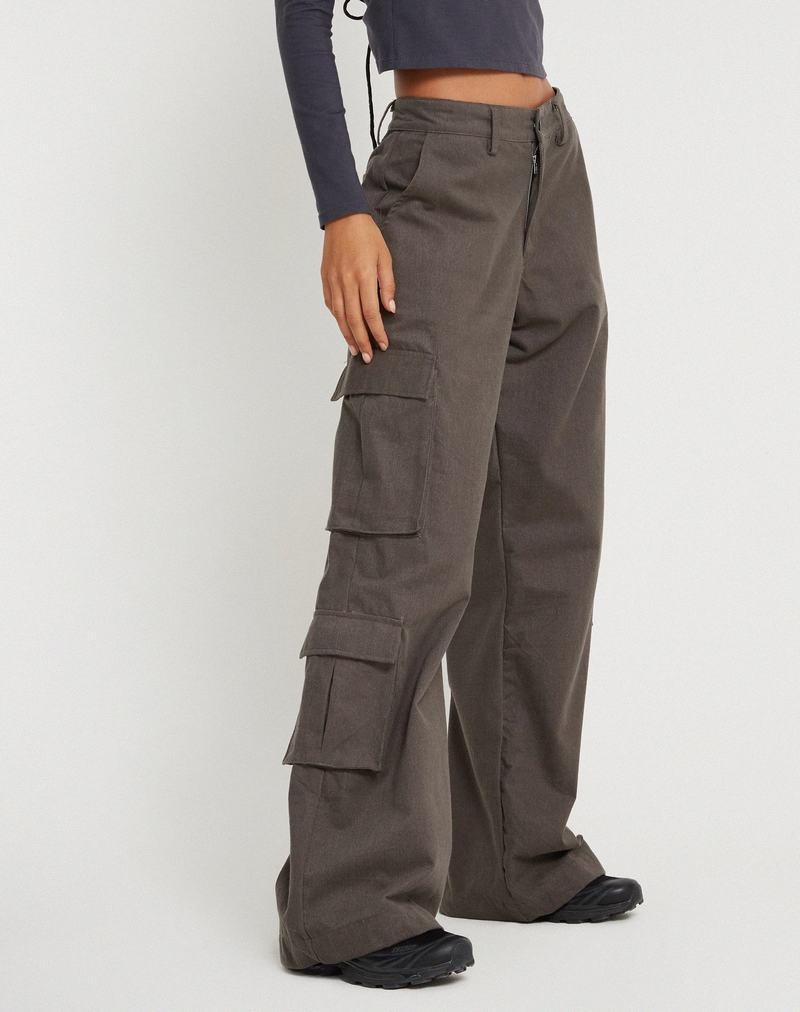 Women\'s Motel Rocks Shan Wide Leg Trousers Dark Grey | ENK6780EK