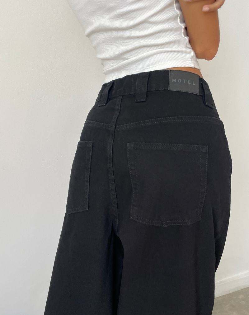 Women's Motel Rocks Skater Low Rise Jeans Black | GEU8766LH