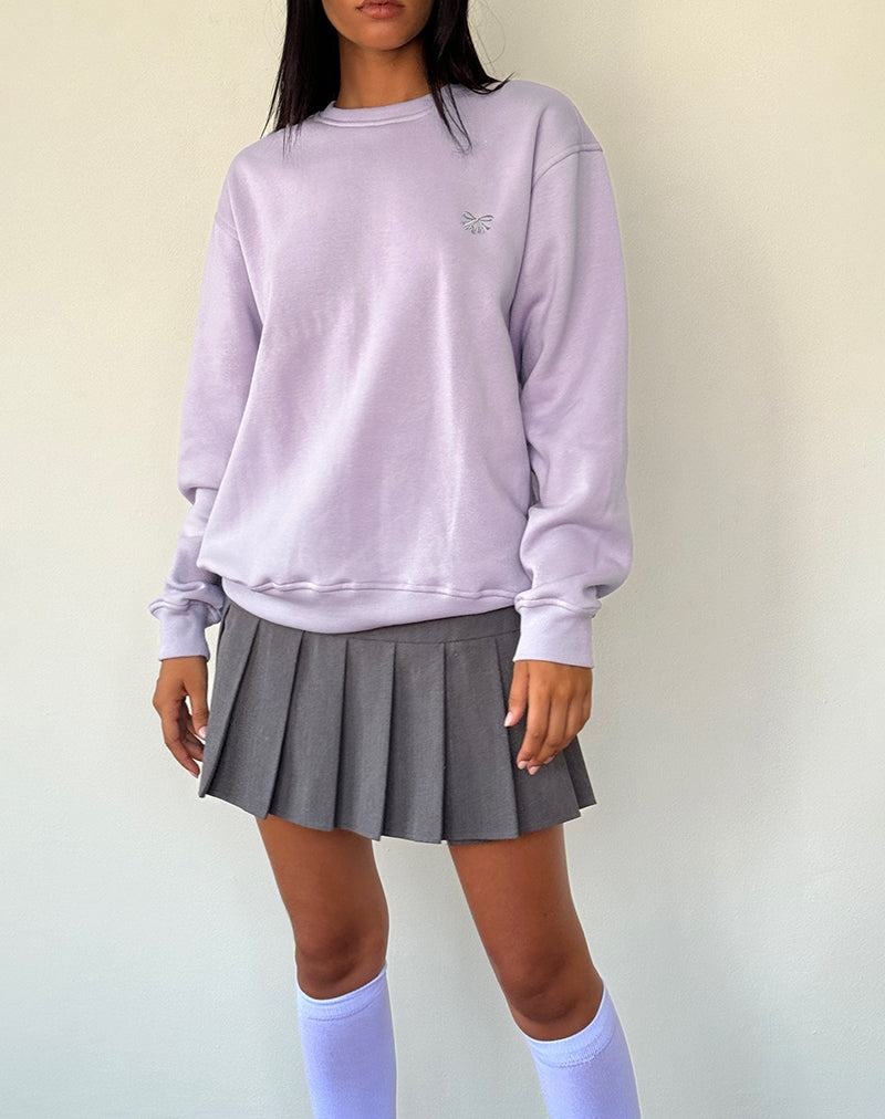 Women's Motel Rocks Tillie Jumpers Purple Grey | KQR3756NE