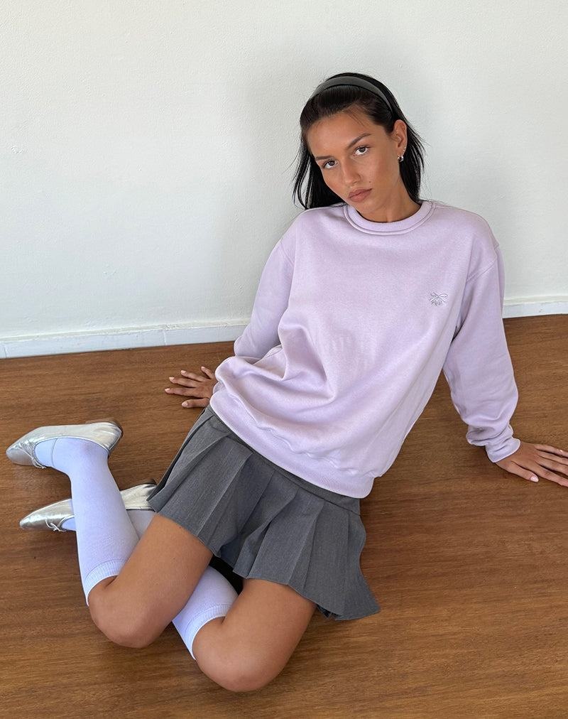 Women\'s Motel Rocks Tillie Jumpers Purple Grey | KQR3756NE