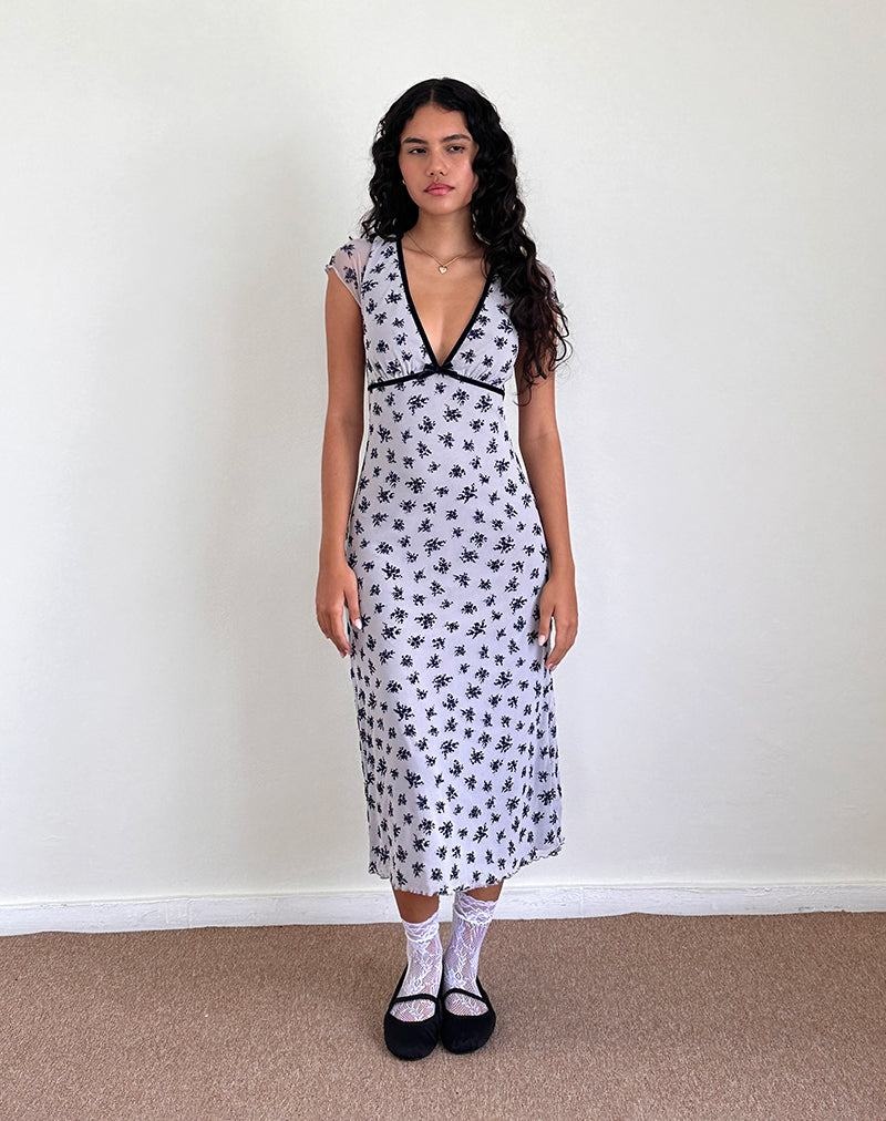 Women's Motel Rocks Vilinia Midi Dress Grey | GNM7222AI
