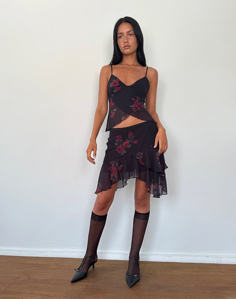 Women's Motel Rocks Winona Mini Skirts Black | SZF9041PW